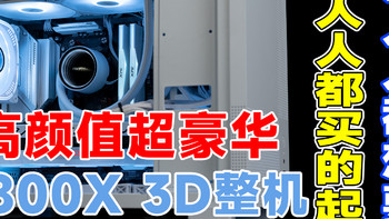 【杀手47不太冷】5800X 3D 纯白高颜值超豪华整机！只要4699元！