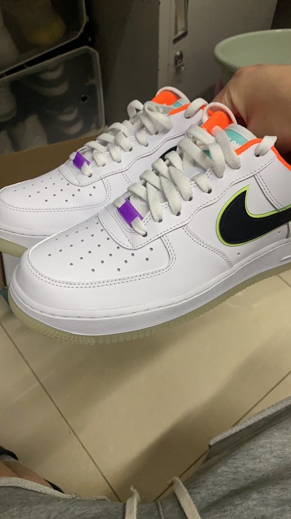 Nike/耐克男鞋AIR FORCE 1空军一号夜光电竞休闲板鞋DO2333-101 【报价