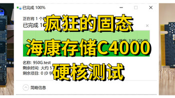 疯狂的SSD：读取速度高达7450MB/S的旗舰PCIe4.0 SSD 海康存储C4000 硬核测试，内有彩蛋！