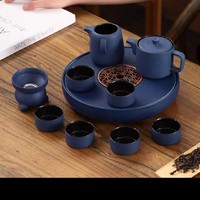澳古中式小套功夫茶具套装现代复古泡茶器陶瓷茶盘茶壶茶杯礼盒装