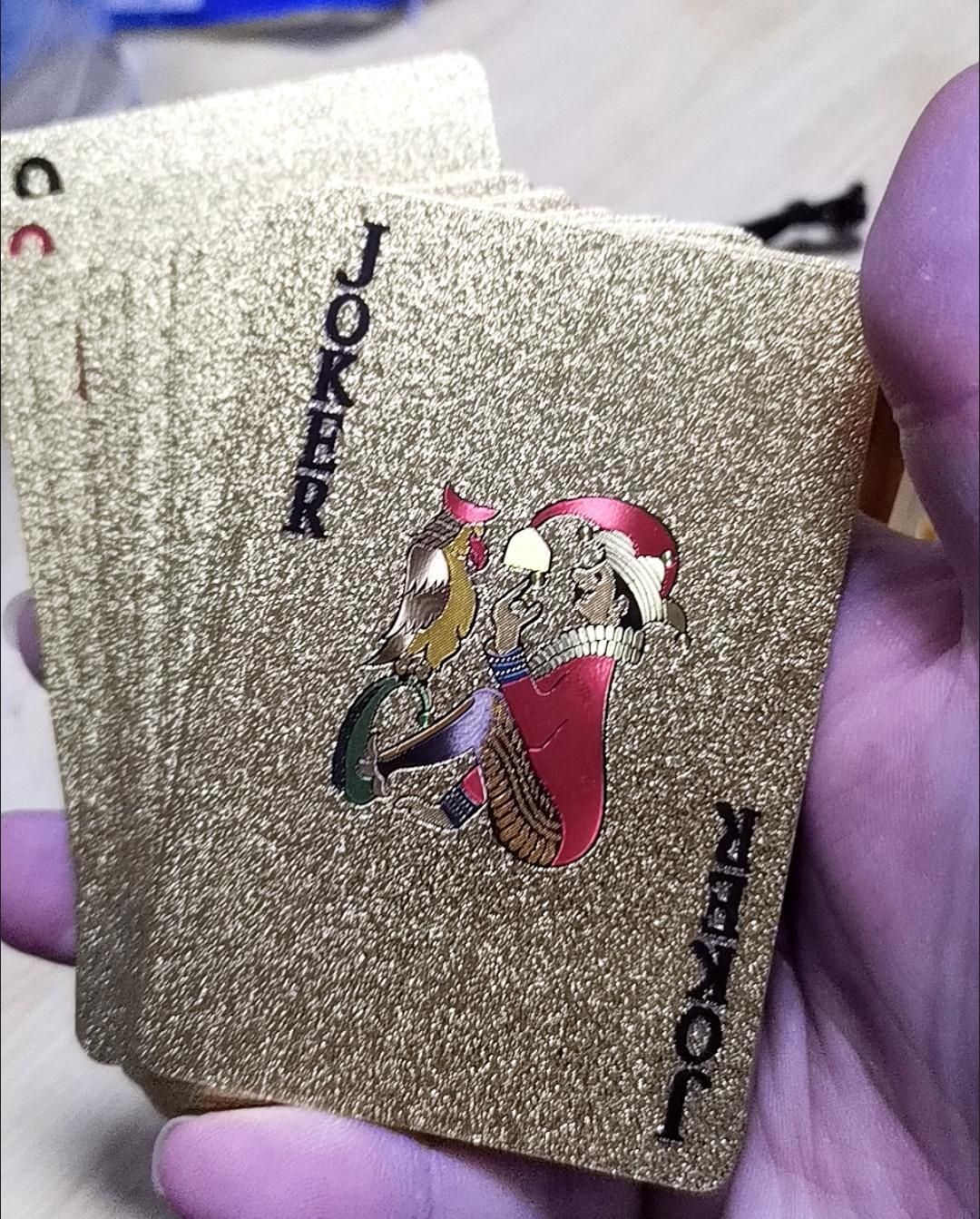 金色扑克牌颠覆传统扑克牌的认知很有质感_什么值得买