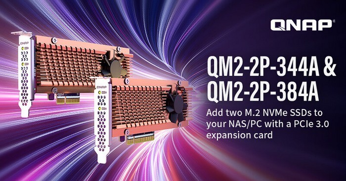 为NAS/工作站：QNAP威联通发布 QM2 PCIe 系列扩展卡，支持双路M.2 SSD