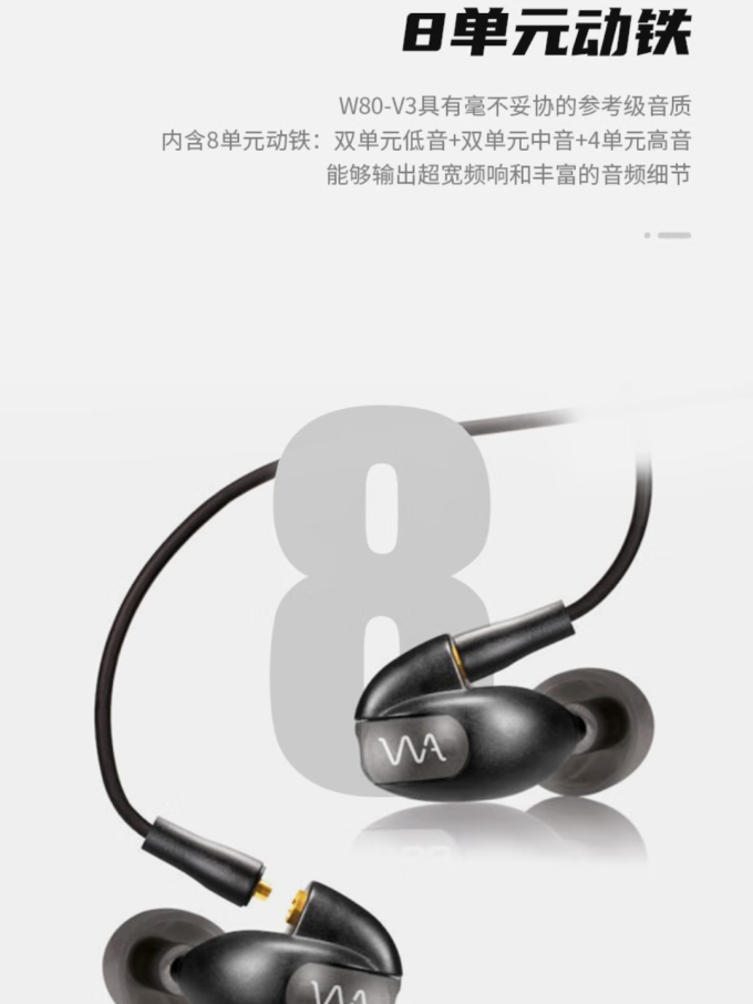 神价格399的威士顿w80顶级旗舰耳机冲鸭