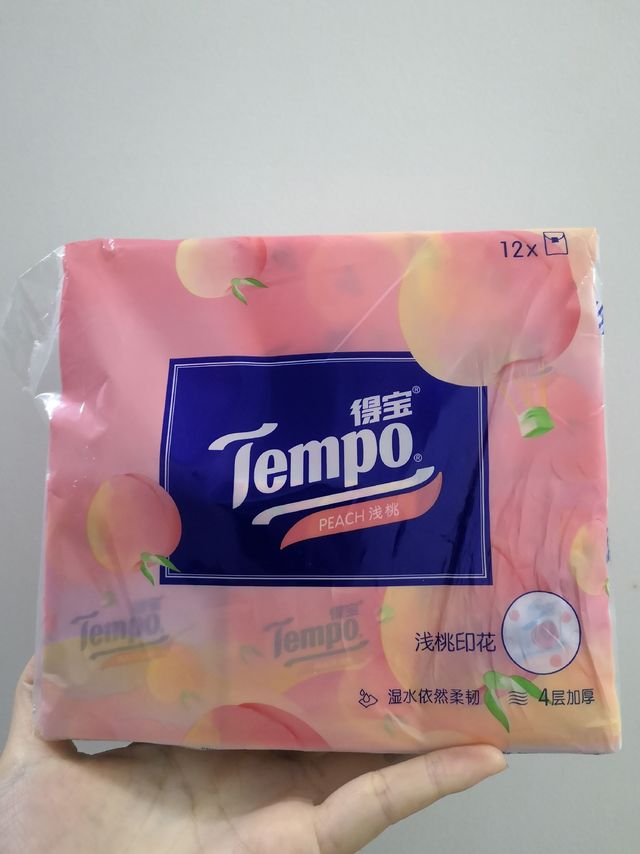 Tempo蜜桃味手帕纸小测评