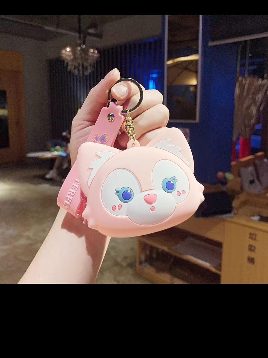 贝贝狐狸小钱包钥匙链零钱包可爱狐狸钥匙挂_什么值得买