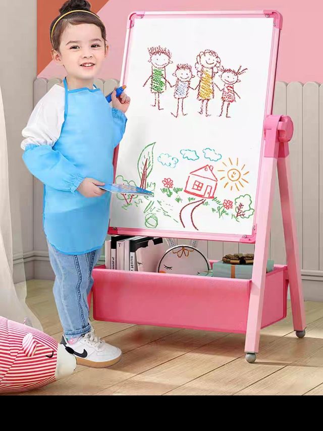 儿童画板宝宝磁性双面教学家用小黑板支架式