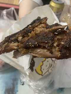 路边摊烤鸭腿好吃