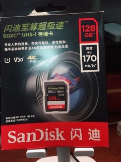 闪迪（SanDisk）128GB SD存储卡 U3 C10 V30