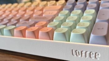 好物种草 篇六：Lofree洛斐小翘100三模机械键盘，棉花糖配色超萌 