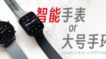 智能手表or大号手环？Amazfit GTR 2e 简单对比 OPPO Watch2