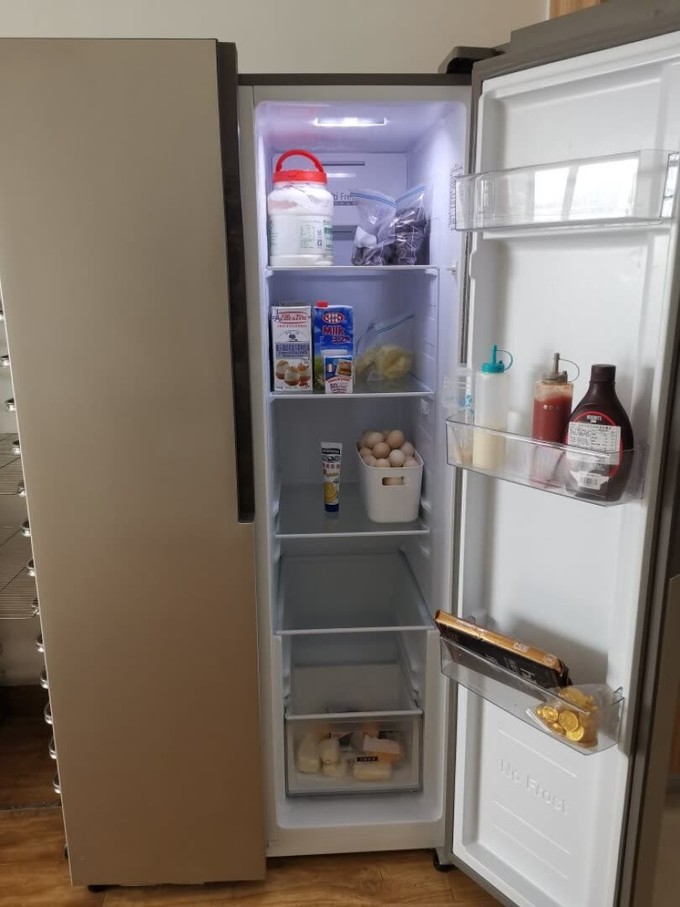 澳柯玛对开门冰箱