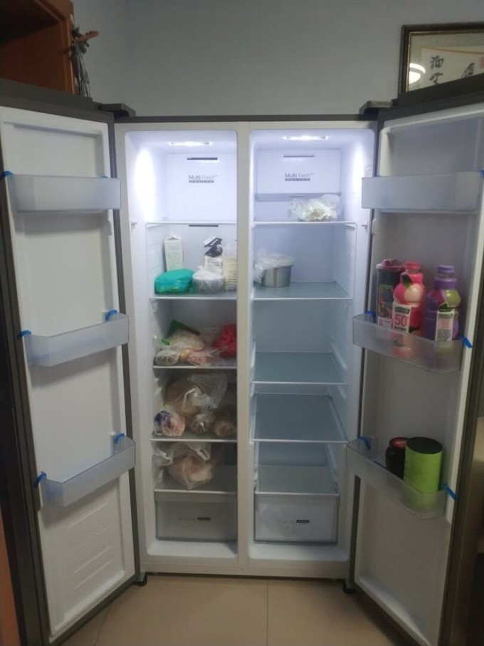 澳柯玛对开门冰箱