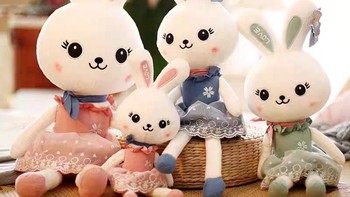 兔子毛绒玩具小兔子公仔情侣兔布娃娃公主兔玩偶抱枕送女生日礼物