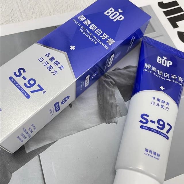 BOP酵素锁白牙膏清新口气含氟焕白