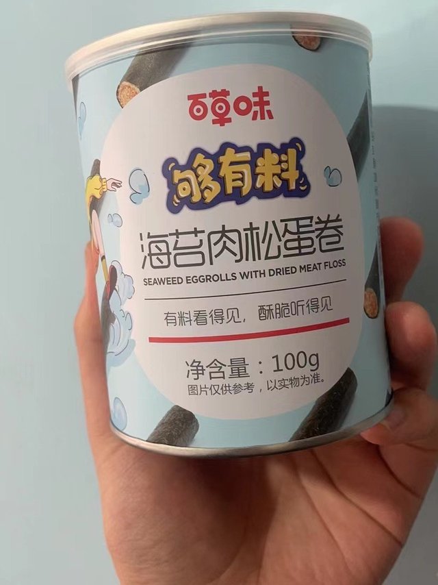 百草味的这个海苔肉松卷