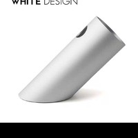 White Design 创意金属倾斜铝合金圆柱笔筒 简洁桌面收纳高端文具