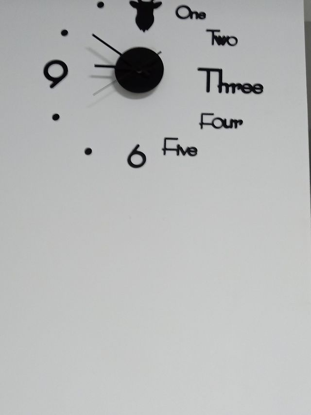 DIY免打孔钟表挂钟  客厅家用时尚时钟