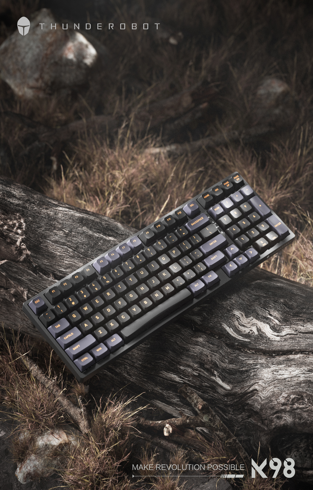 雷神推出 K98 有线机械键盘：95%配列、定制TR轴