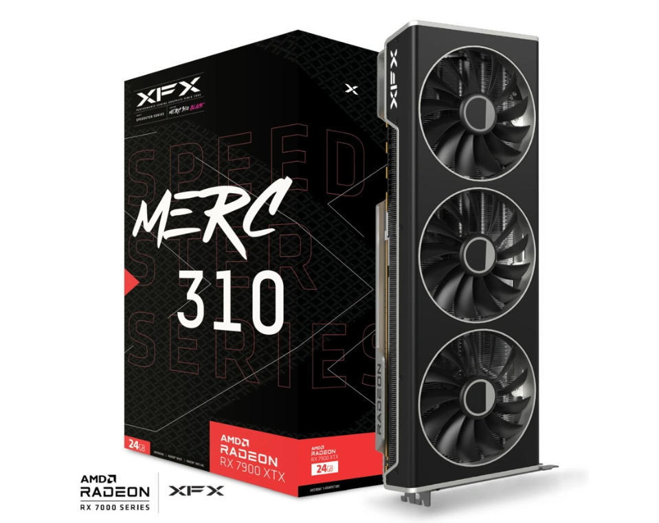 XFX讯景发布 非公版 RX 7900 系列，简约设计，三风扇散热器