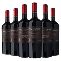 智利瓦帝维索酒庄（VinaValdivieso）12月橡木桶科尔查瓜谷单一园佳美娜干红葡萄酒整箱装750mL*6