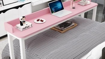 可上下调节的轨轮跨床电脑桌