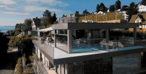 超昂贵落地窗系统——隐藏式设计伸缩自如，室内泳池秒变成露天，瑞士人把它做到了极致！