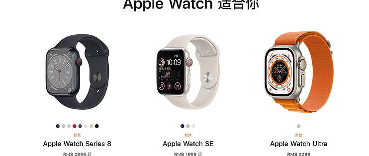 年轻人第一支Apple Watch到底该选择Ultra,S8,S7还是SE2？一些Apple