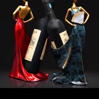 红酒架摆件欧式创意现代简约葡萄酒瓶架子家居客厅酒柜吧台装饰品