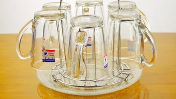 乐美雅钢化杯子套装家用喝水玻璃杯泡茶耐热可微波防爆法式精致
