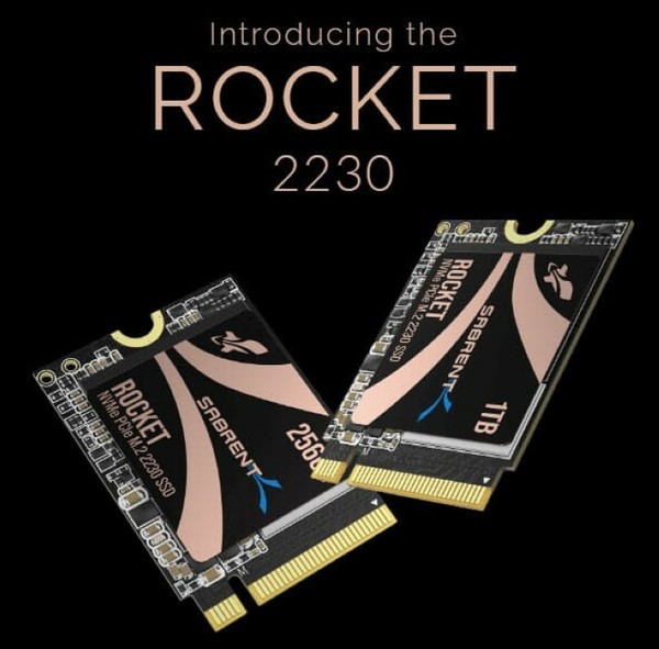 为Steam Deck掌机：Sabrent 推出M.2 2230尺寸Rocket SSD 系列固态硬盘_