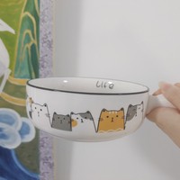 微微有话说 篇五十九：这款带小把手的陶瓷碗也太好用了吧？咪咪都说特别棒！