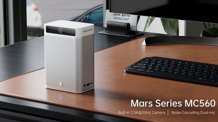 带摄像头的主机：Minisforum 发布 Mars MC560 迷你电脑，基于AMD锐龙平台