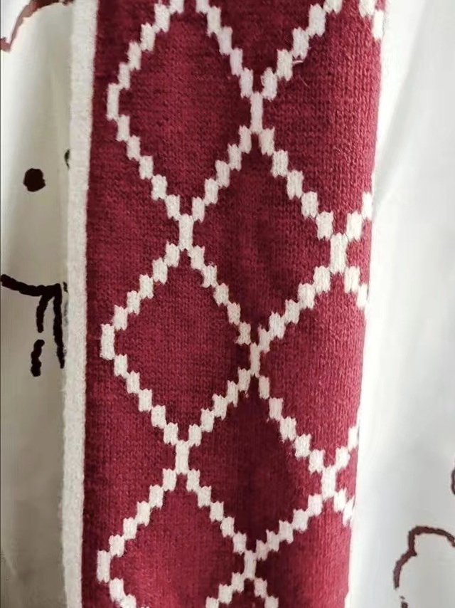 红蜻蜓新年礼物红色围巾女冬季韩版格子百搭