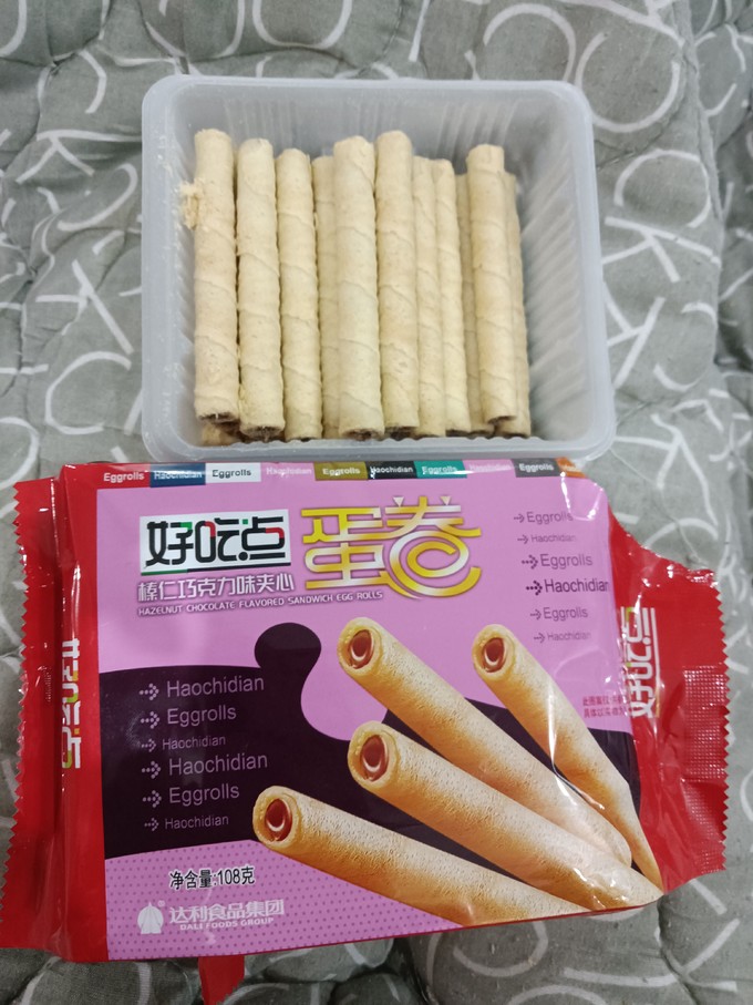 好吃点夹心巧克力味的蛋卷