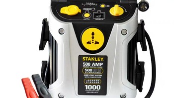 新款 史丹利 STANLEY 12V 六合一应急启动电源200W逆变器 气泵
