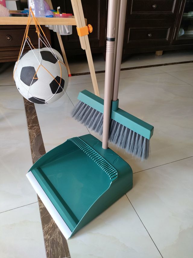 ​尚岛宜家 防风梳齿型扫把簸箕套装 