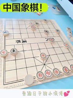 看，妹妹给我送的中国象棋！