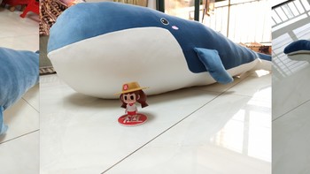 家居家装 篇九：陈靖仇当时要是坐这个，拓跋玉儿和小雪就可以同时在一起了！1米5长的蓝色虎鲸抱枕，威、萌、喜庆又好玩。
