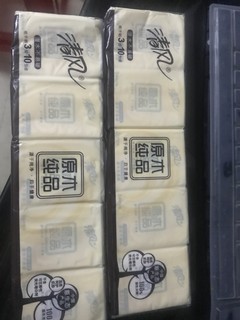 清风原木纯品，平均每包￥0.5的手帕纸巾