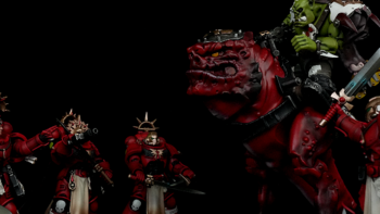 玩模总动员：圣吉列斯之血 VS “WAAAGH”大法，暗源战锤40K系列可动人偶开箱