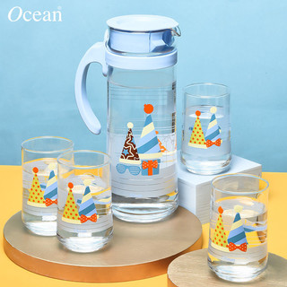Ocean进口玻璃杯家用耐热简约透明客厅喝水