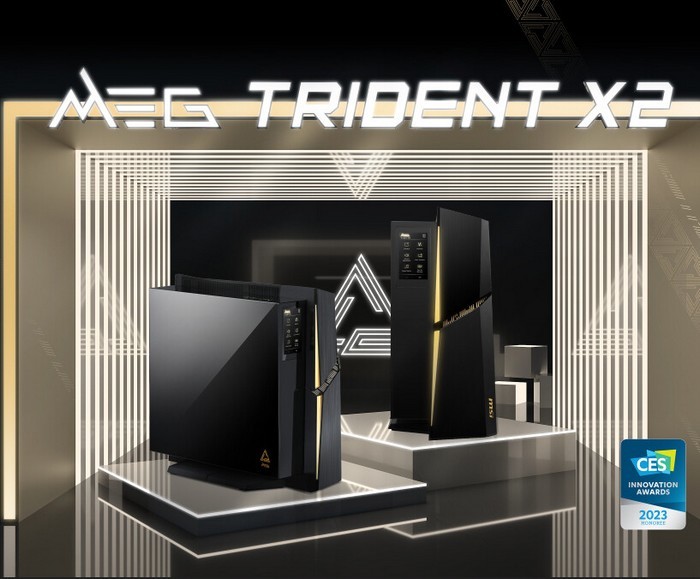 微星发布新款 MEG Trident X2 游戏主机，带屏显、升级第13代酷睿+RTX 40
