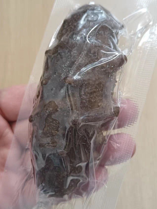 海参个头好大，肉质有弹性，肉质劲道