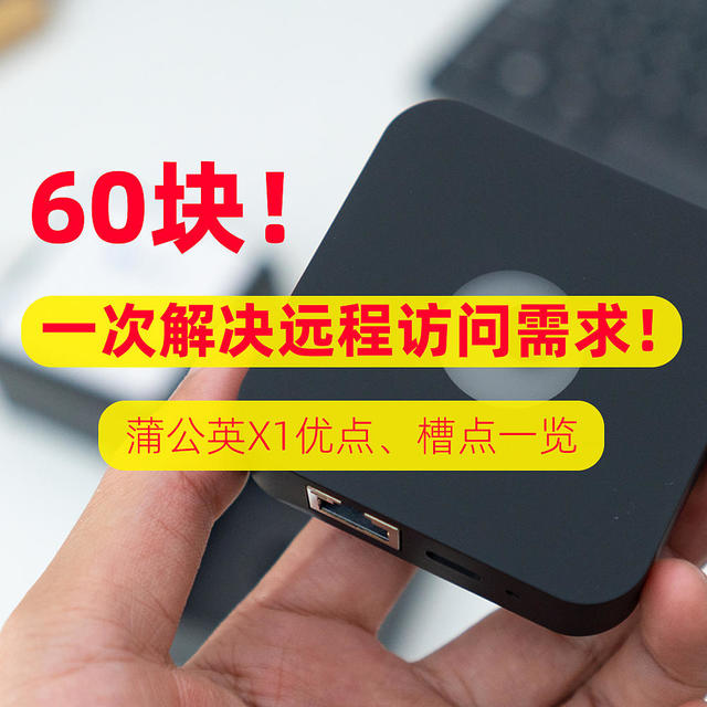 60块！一劳永逸搞定远程访问，蒲公英X1组网盒子的优点、槽点一览！来看看是否符合你的需求