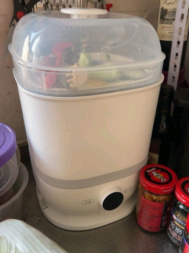 带烘干的小白熊奶瓶消毒器