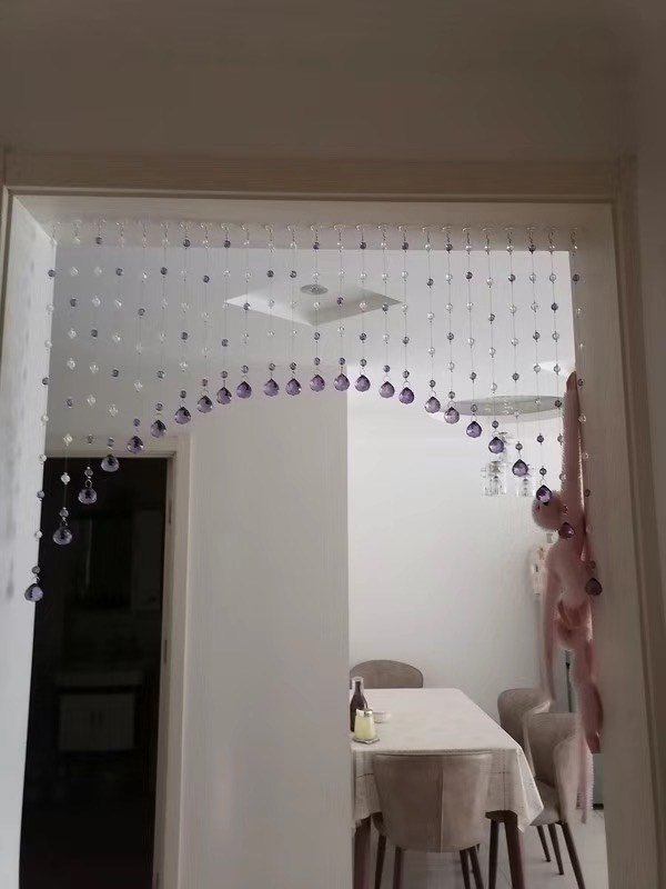 素昔水晶珠帘隔断帘风水门帘