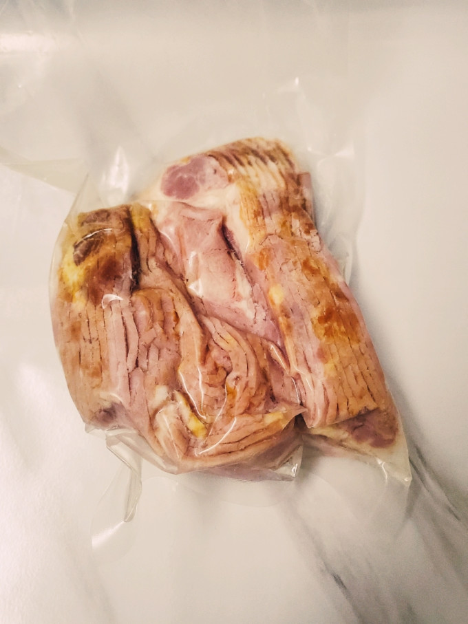 超级划算的雨润培根碎头早餐用