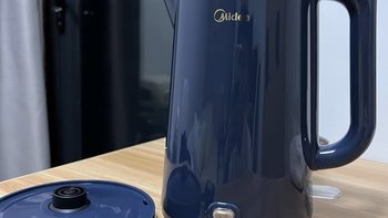 这个热水壶颜值很高，复古蓝很好看！