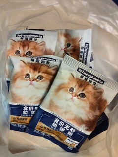 新的一年，我又买了新的猫粮喂流浪猫