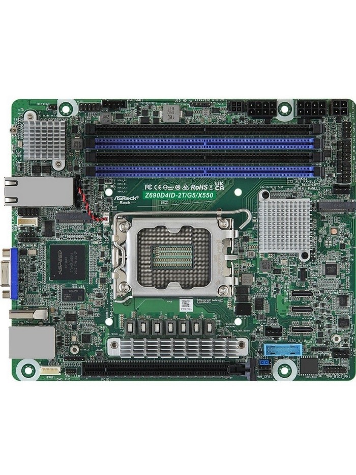 华擎发布 Z690D4ID-2T/G5/X55 异形ITX小板、双万兆